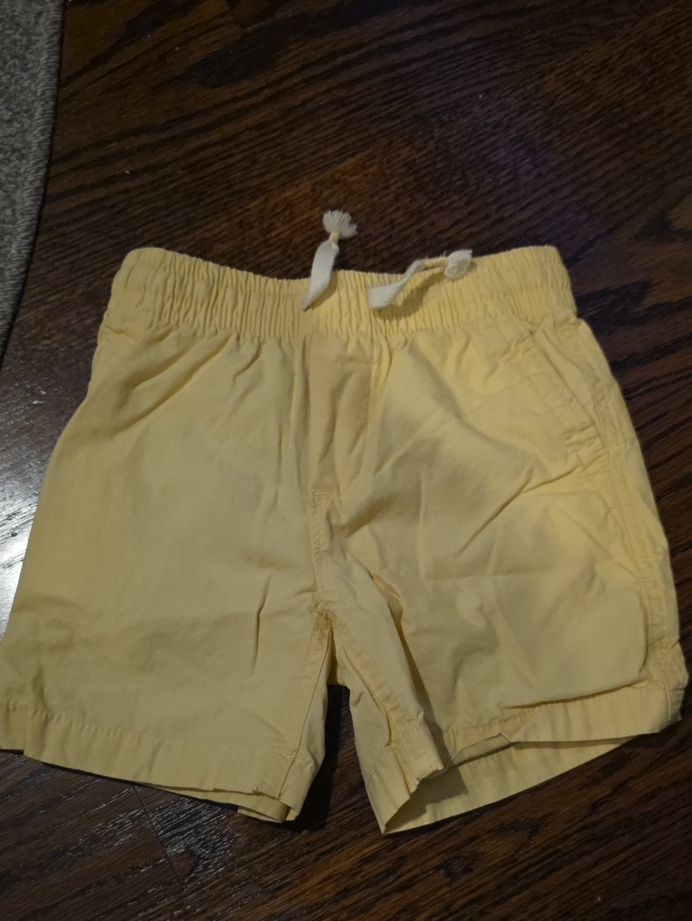 GAP Pale Yellow Elastic Waist Kids Shorts